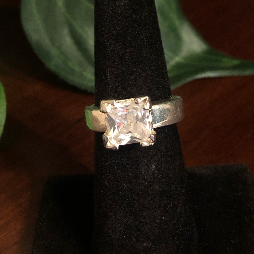 3 Silver Tone Ring Bundle - image 2